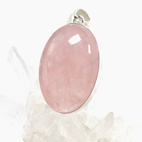 Rose Quartz Oval Cabochon Pendant KPGJ4684