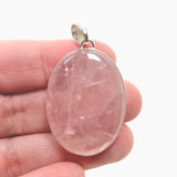 Rose Quartz Oval Cabochon Pendant KPGJ4684