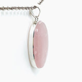 Rose Quartz Oval Cabochon Pendant KPGJ4684