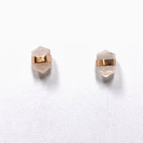 Rose Quartz Stud Earrings in Rose Gold SSGJ61