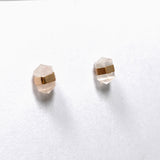 Rose Quartz Stud Earrings in Rose Gold SSGJ61