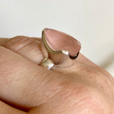 Rose Quartz Teardrop Faceted Ring Size 7 KRGJ3322