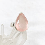 Rose Quartz Teardrop Faceted Ring Size 7 KRGJ3322