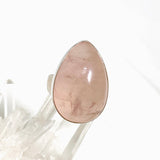 Rose Quartz teardrop cabochon ring s.10 KRGJ1308