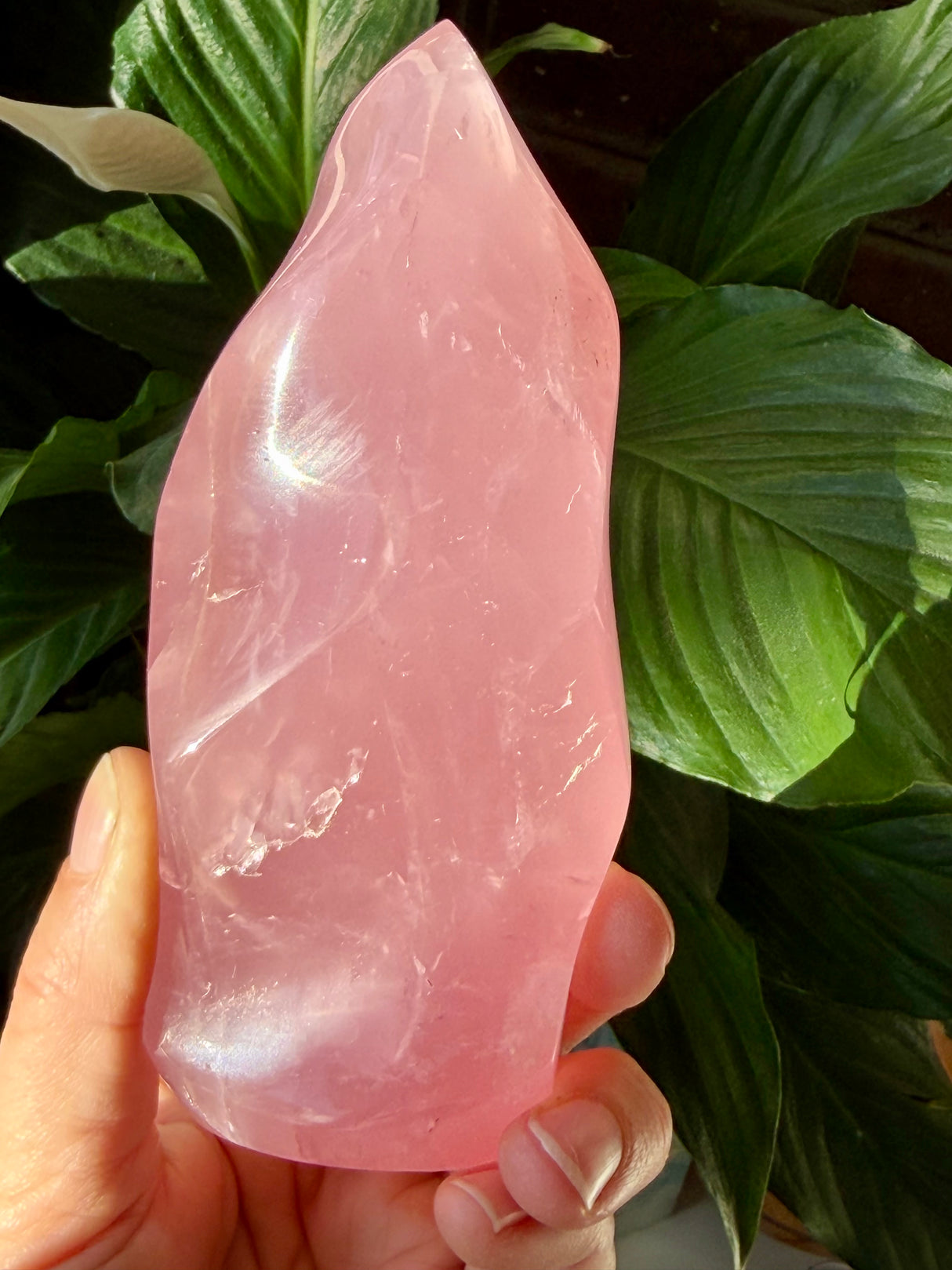 Rose Quartz Flame - Madagascan Rose Quartz RQFL-02