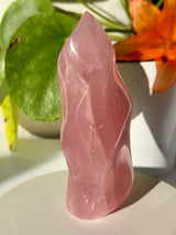 Rose Quartz Flame - Madagascan Rose Quartz RQFL-02