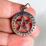 SS Pentagram Pendant 3.5cm SV50-202