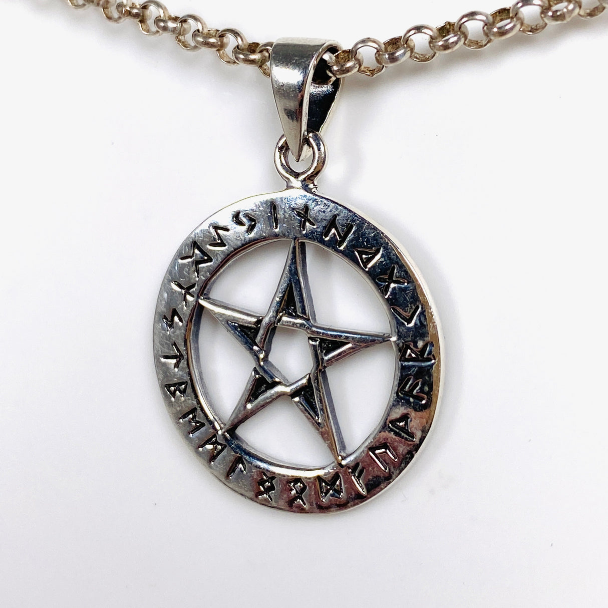 SS Pentagram Pendant 3.5cm SV50-202