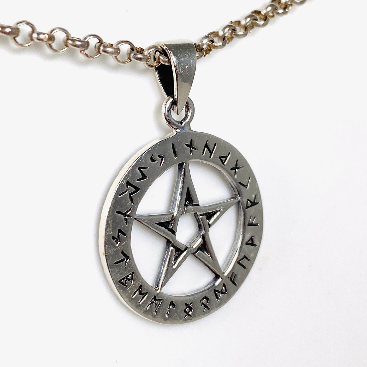 SS Pentagram Pendant 3.5cm SV50-202