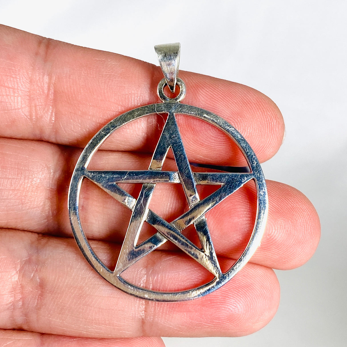 SS Pentagram Pendant 5cm SV50-205