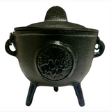 Cast Iron Cauldron - Large with Tree of Life