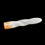 Selenite Spiral Crystal Massage Wand mwSELt