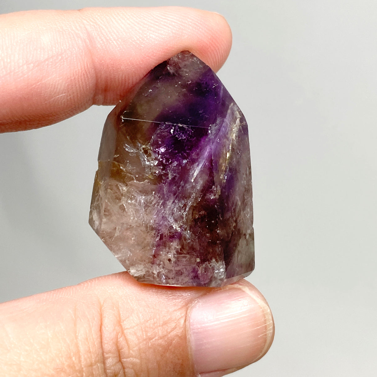 Smokey Amethyst & Window Quartz Crystal CR3439