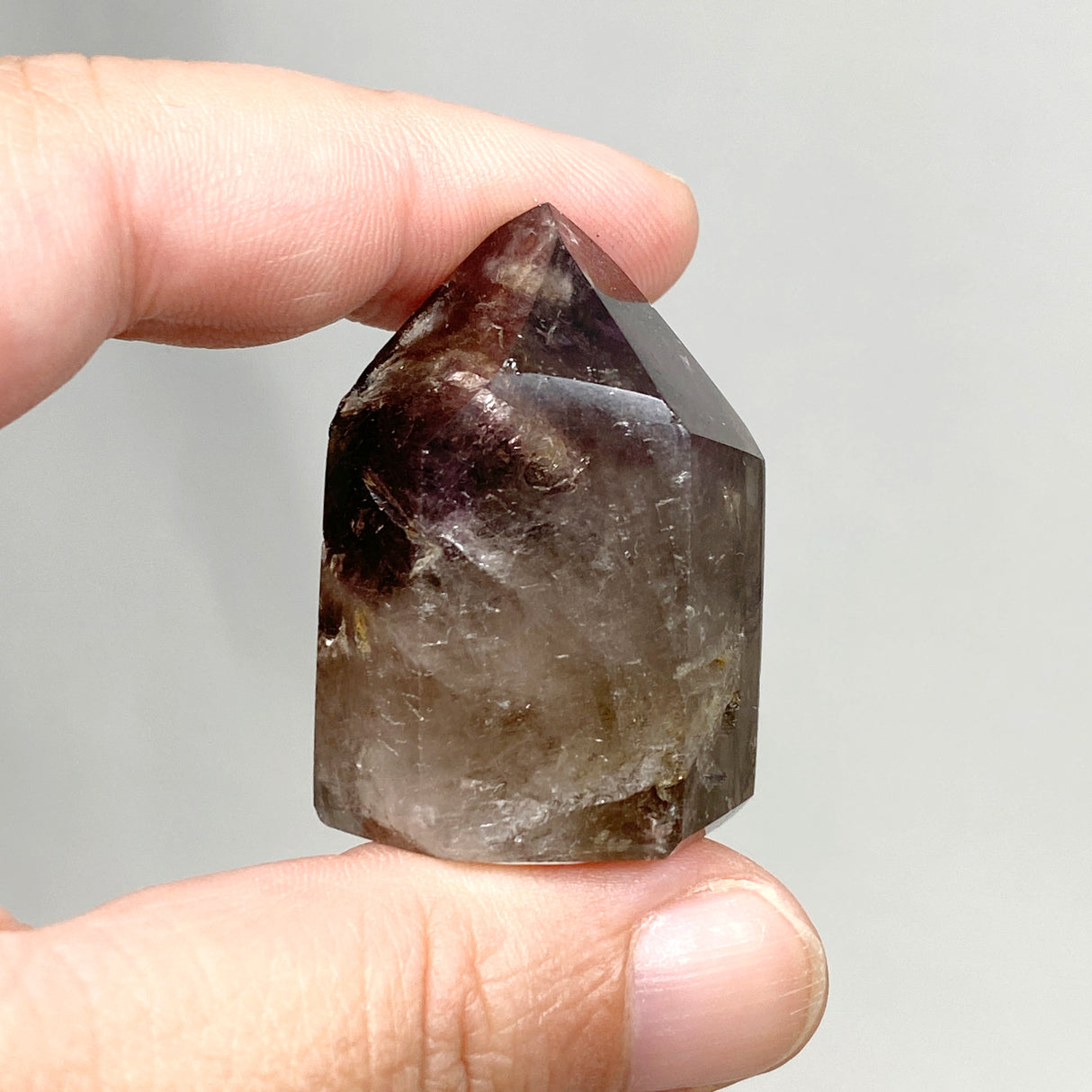 Smokey Amethyst & Window Quartz Crystal CR3449