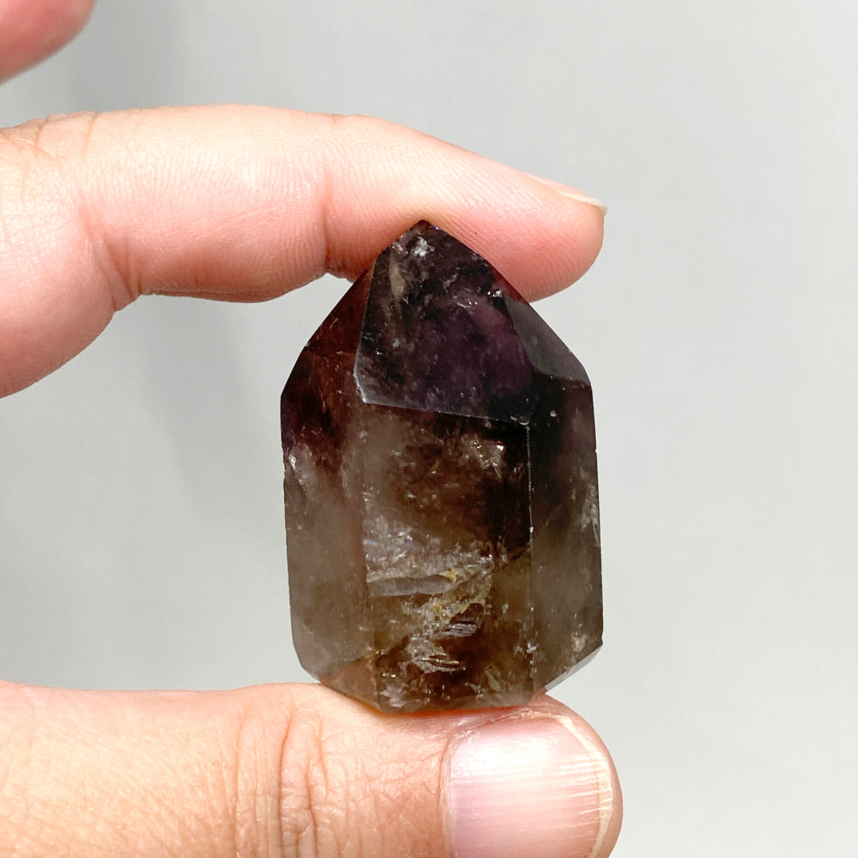 Smokey Amethyst & Window Quartz Crystal CR3449