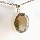 Smokey Lemon Quartz Oval Faceted Pendant KPGJ4737