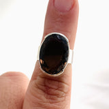 Smokey Quartz Oval Faceted Ring Size 7 KRGJ3339