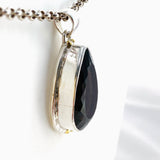 Smokey Quartz Teardrop Faceted Pendant KPGJ4733