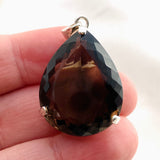 Smokey Quartz Teardrop Faceted Pendant KPGJ4734