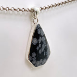 Snowflake Obsidian Freeform Cabochon Pendant KPGJ4777