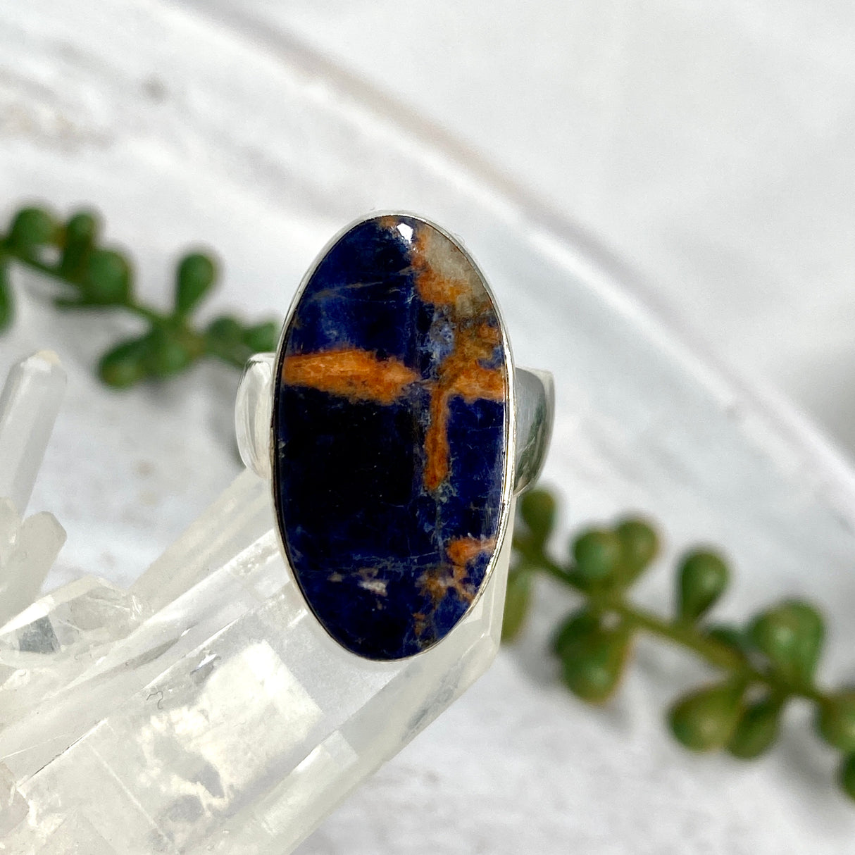 Sodalite oval ring s.7 KRGJ2073