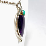 Sugilite and Chrysoprase Freeform Pendant BTP-20