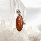 Sunstone Marquise Cabochon Pendant in a Decorative Setting KPGJ4691