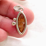 Sunstone Marquise Cabochon Pendant in a Decorative Setting KPGJ4691