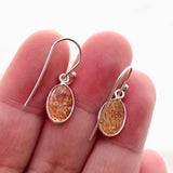 Sunstone Oval Cabochon Earrings KEGJ1542