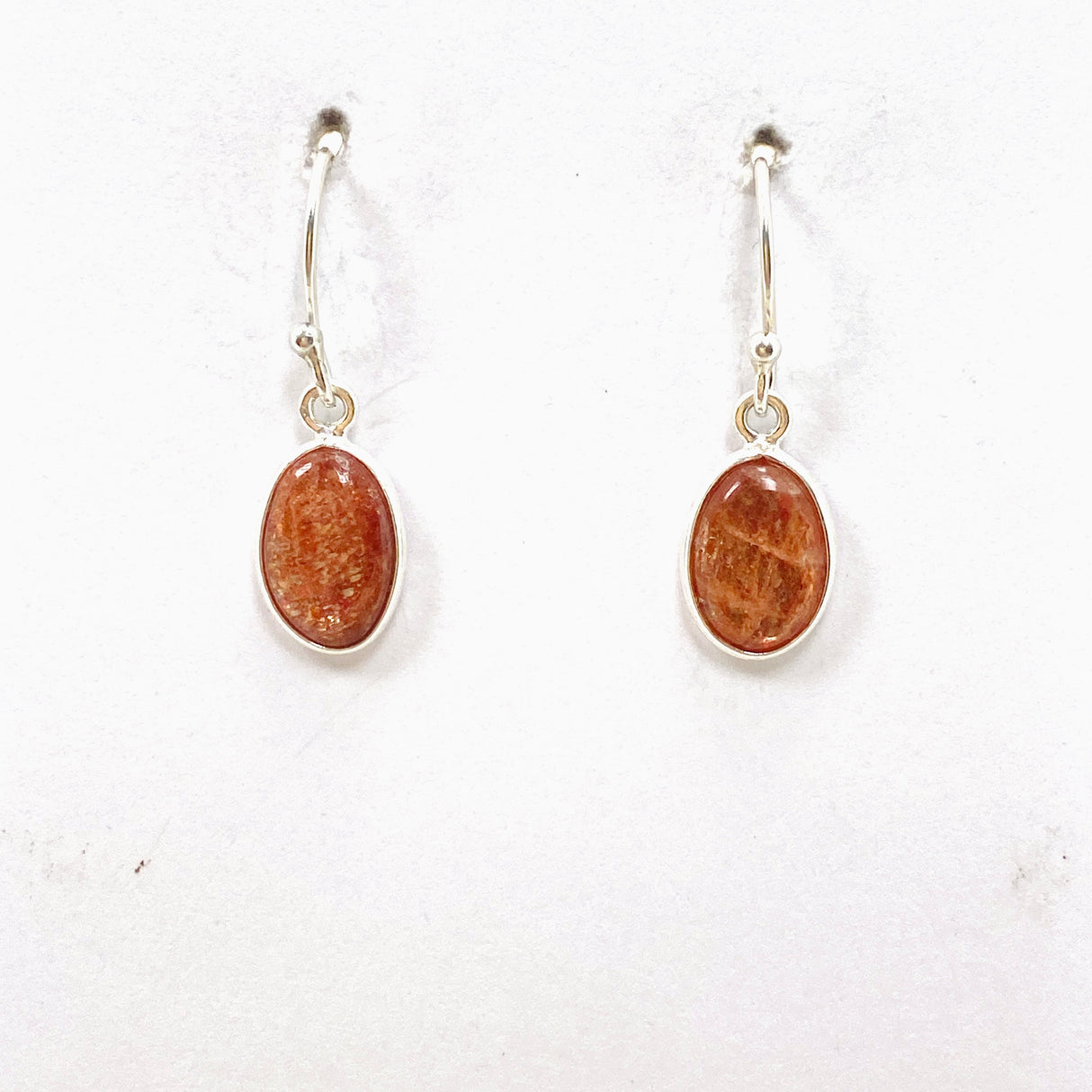 Sunstone Oval Cabochon Earrings KEGJ1542