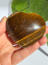 Golden Tiger's Eye Heart TEGH-01