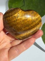 Golden Tiger's Eye Heart TEGH-01