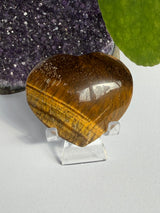 Golden Tiger's Eye Heart TEGH-01