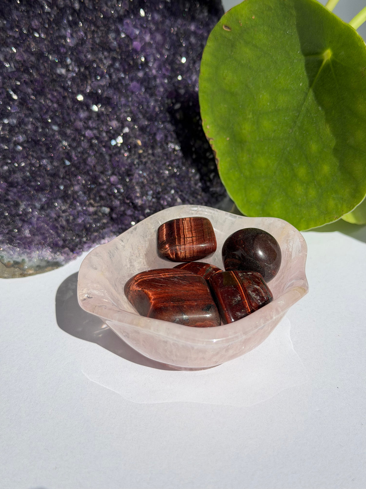Red Tiger's Eye Tumble Stone