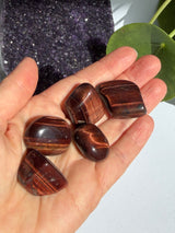 Red Tiger's Eye Tumble Stone