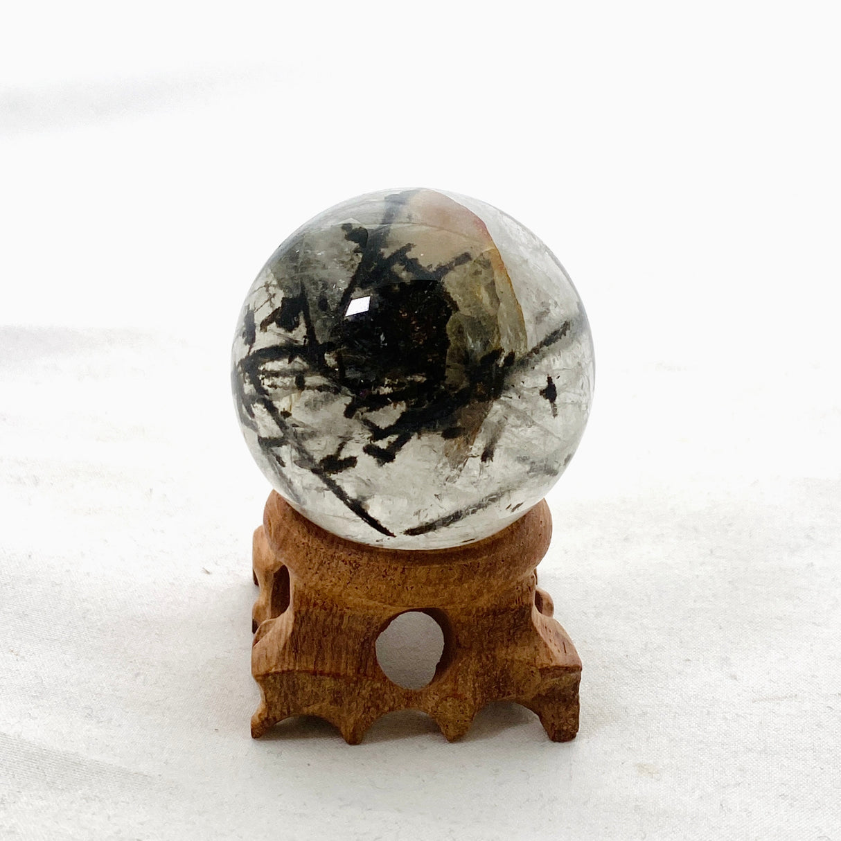 Tourmalinated Quartz Sphere BTQS-02