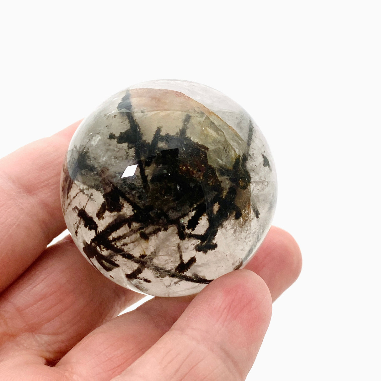 Tourmalinated Quartz Sphere BTQS-02