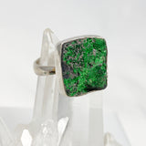 Uvarovite Square Ring Size 8 Adjustable SSGJ58