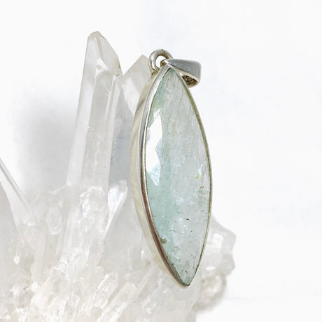 African Aquamarine Faceted Marquise Pendant PPGJ741 - Nature's Magick