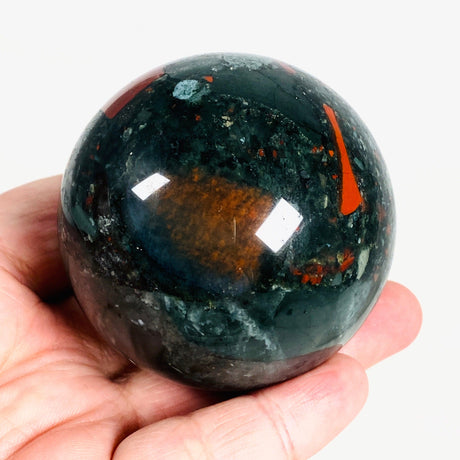 African Bloodstone Sphere ABS-2 - Nature's Magick