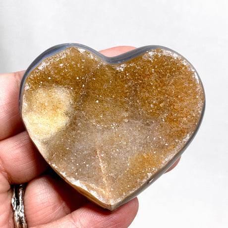 Agate Druzy Heart  AMH-03