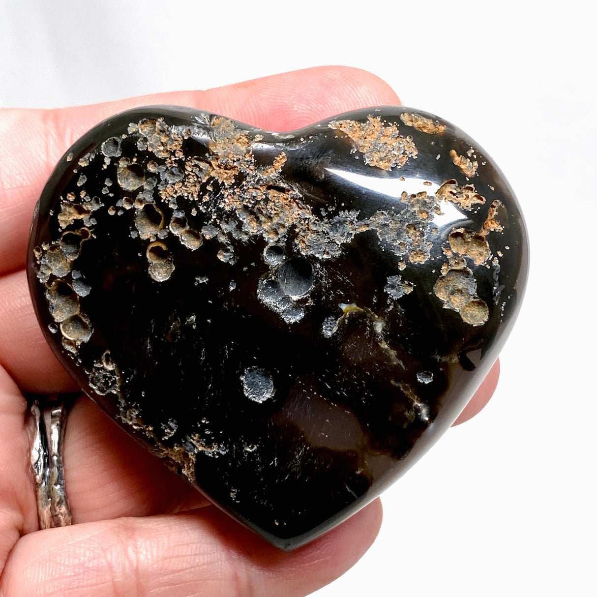 Agate Druzy Heart  AMH-03