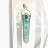 Amazonite Double Point Pendant with Kyanite Accent Stone PPGJ1232