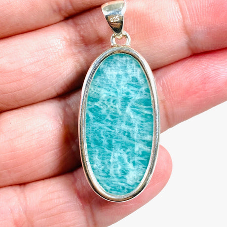 Amazonite oval pendant KPGJ3740 - Nature's Magick