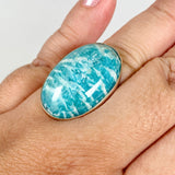 Amazonite oval ring s.10 KRGJ2889 - Nature's Magick