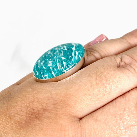 Amazonite oval ring s.11 KRGJ2890 - Nature's Magick