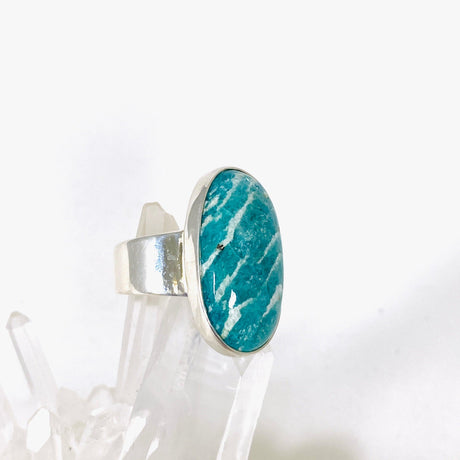 Amazonite oval ring s.7 KRGJ2885 - Nature's Magick