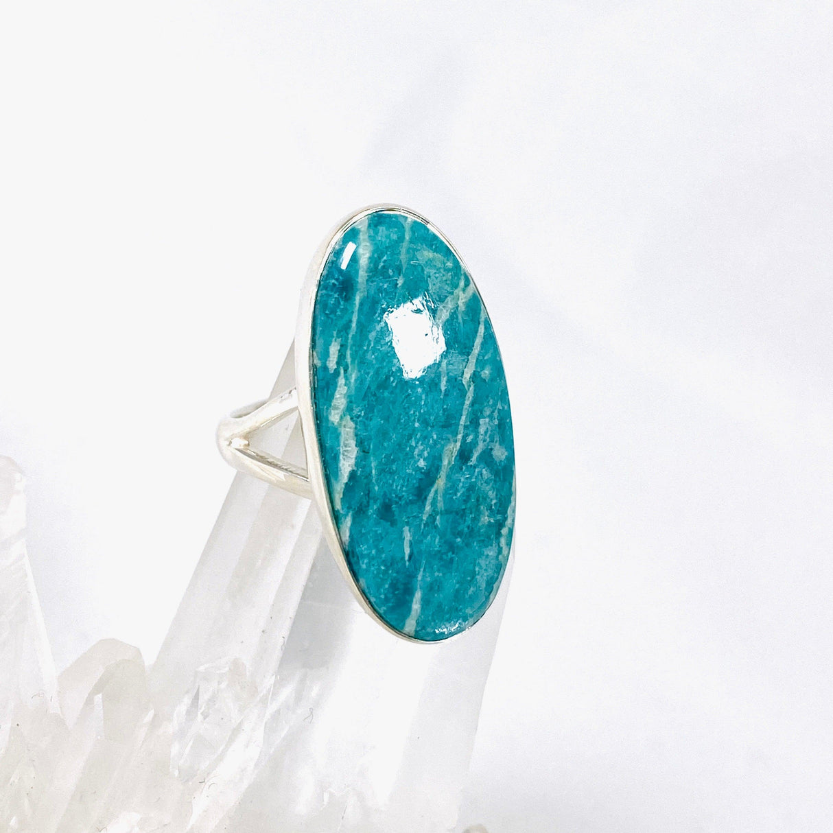 Amazonite oval ring s.8 KRGJ2886 - Nature's Magick