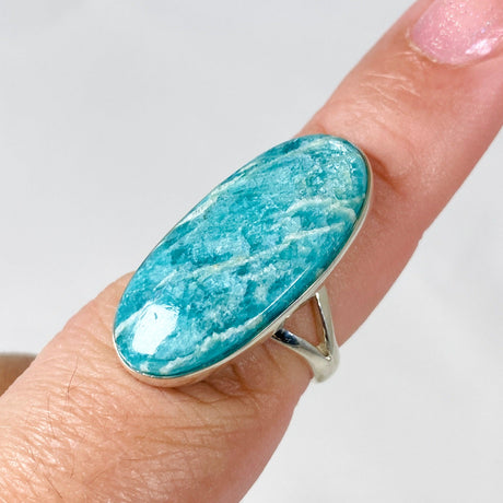 Amazonite oval ring s.8 KRGJ2886 - Nature's Magick