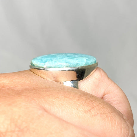 Amazonite Oval Ring Size 11 PRGJ464 - Nature's Magick